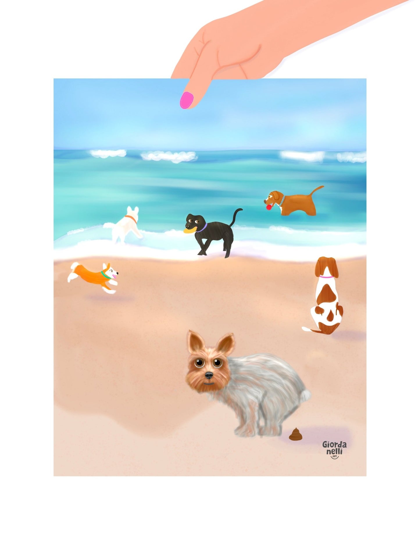 Chicago Dogs - O.G.: Dog Beach - Giordanelli Art