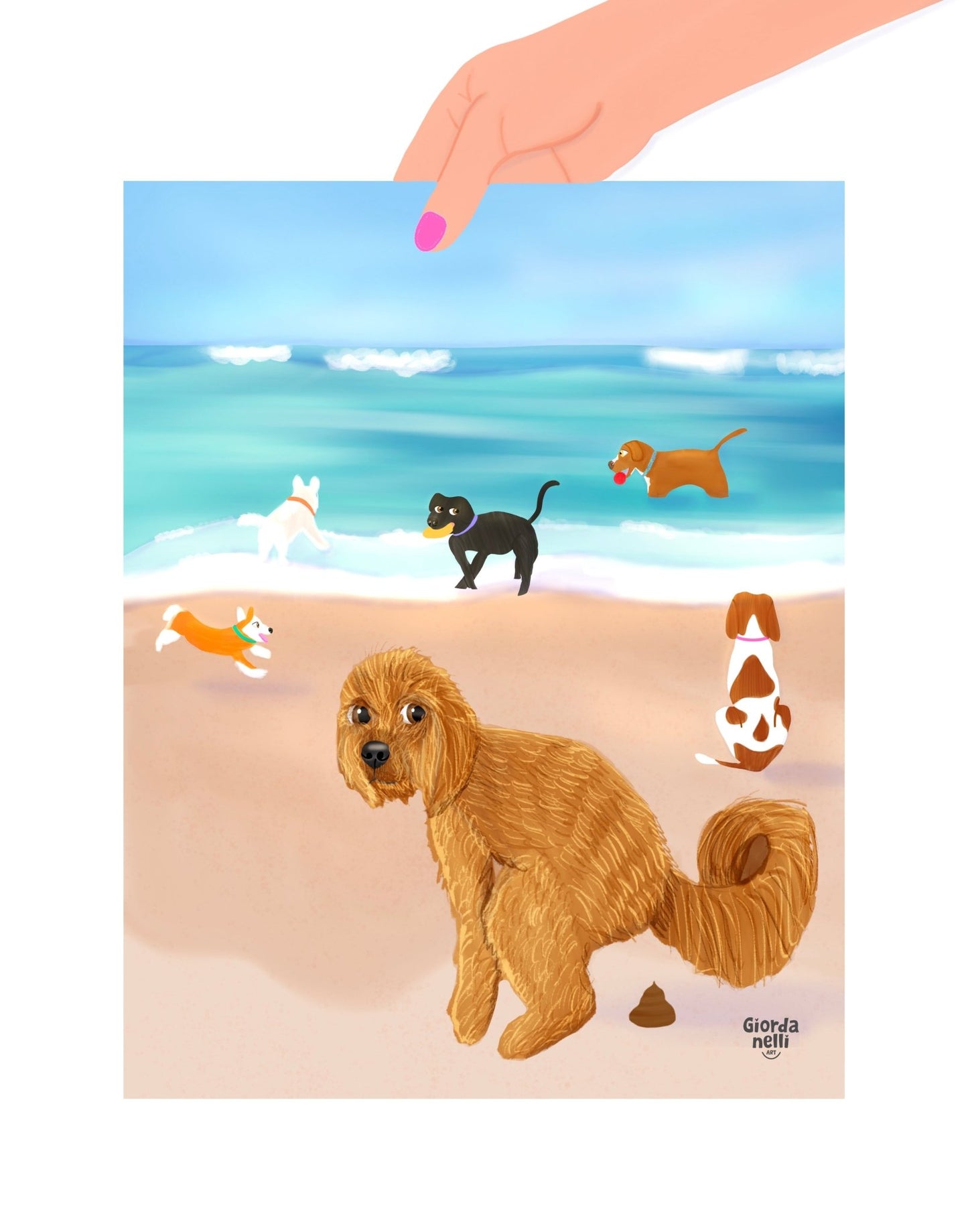 Chicago Dogs - O.G.: Dog Beach - Giordanelli Art