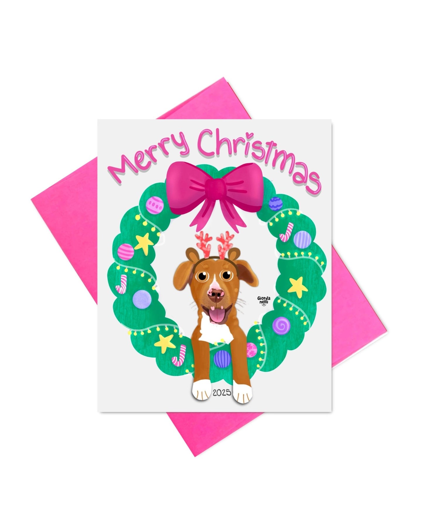 Christmas Custom Pet Illustration Bundle (1 Print + 5 Cards) - LIMITED EDITION - Giordanelli Art