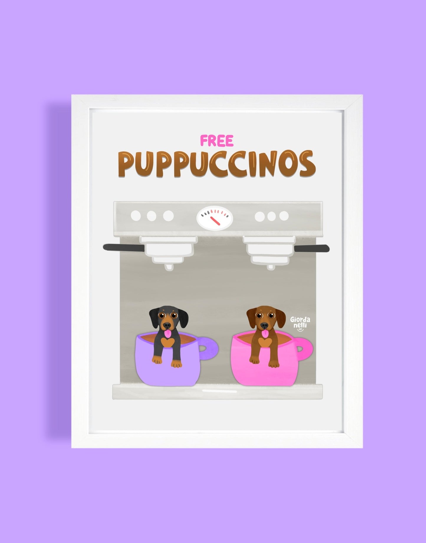 Free Puppuccinos Print - Giordanelli Art