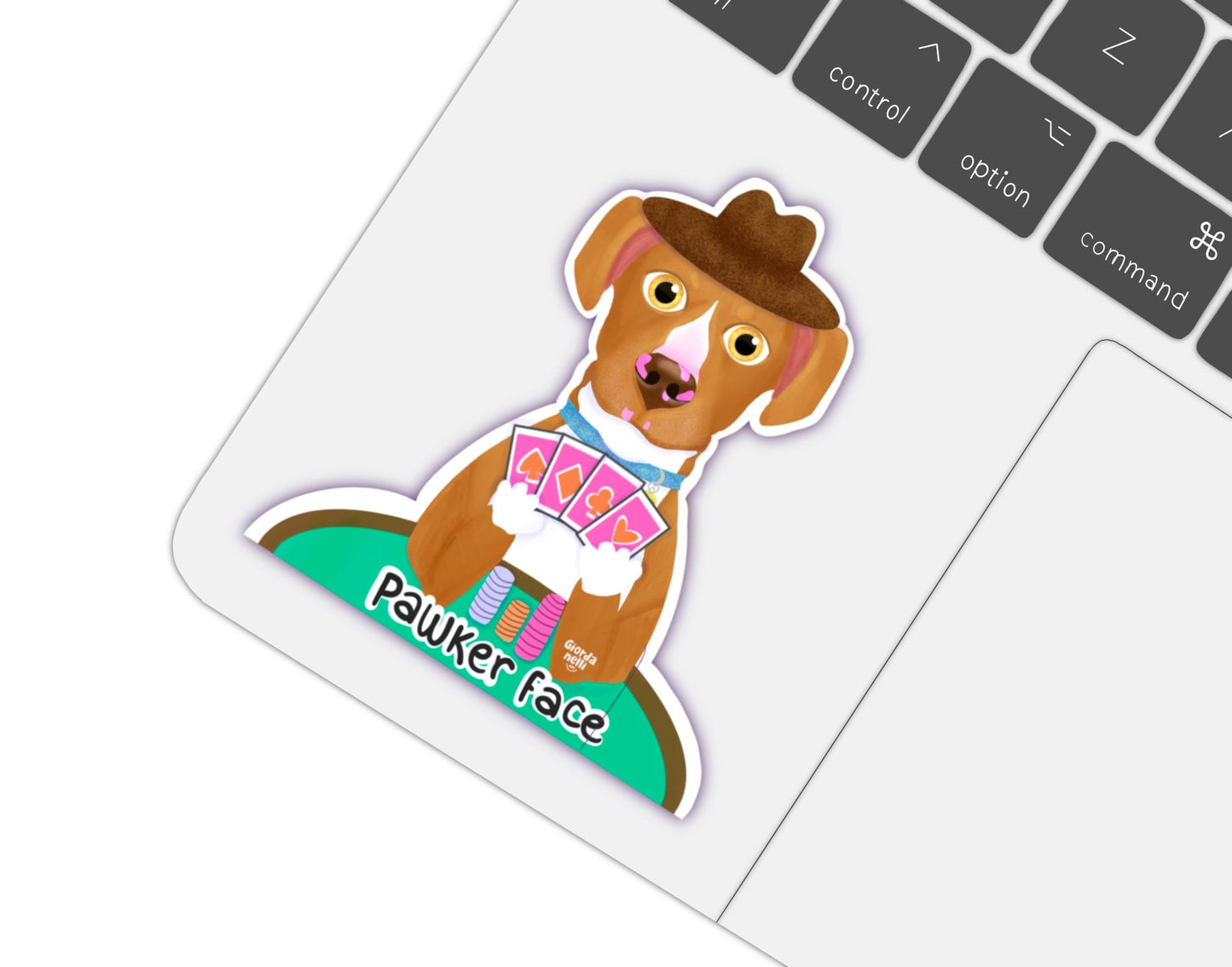 Pawker Face Sticker - Giordanelli Art