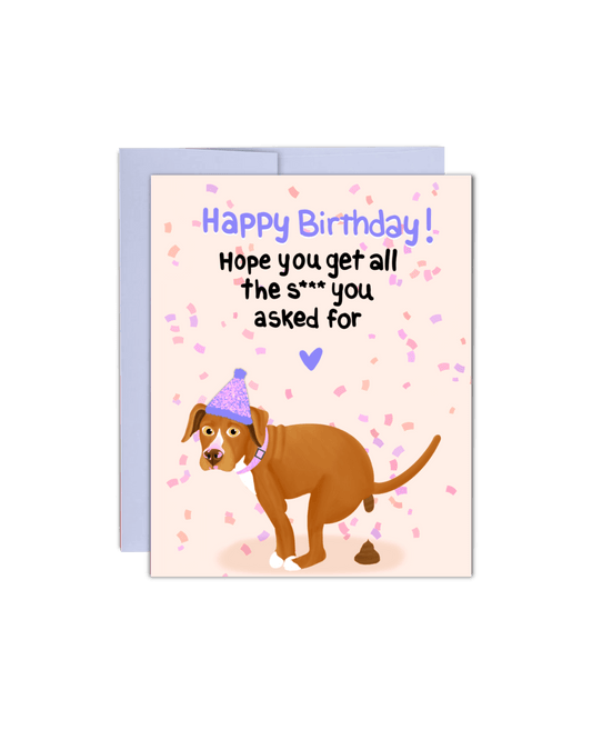 All the s*** (Birthday Edition) Card - Giordanelli Art