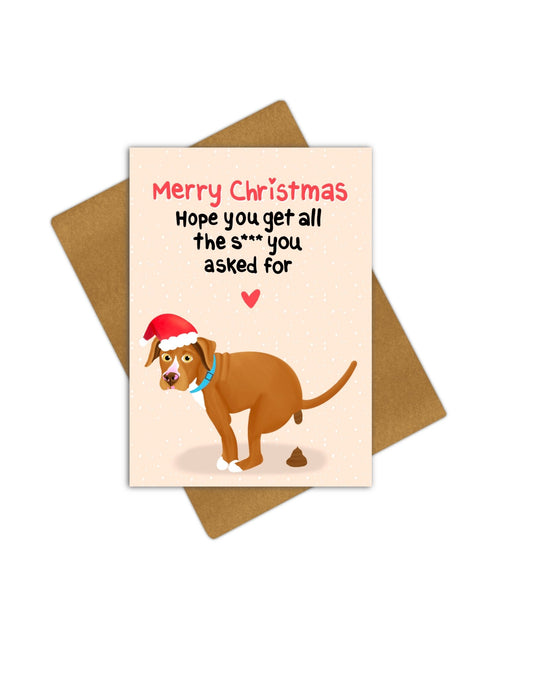 All the s*** (Christmas Edition) Card - Large - Giordanelli Art