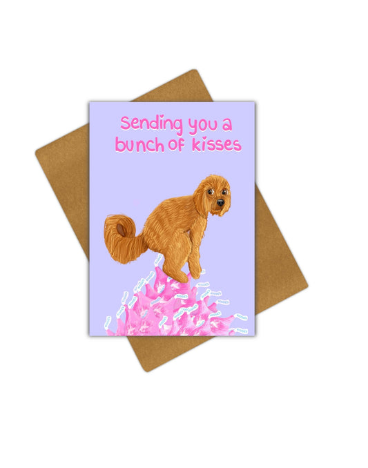 Bunch of Kisses Greeting Card - Giordanelli Art
