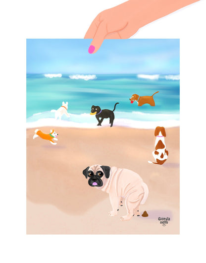 Chicago Dogs - O.G.: Dog Beach - Giordanelli Art