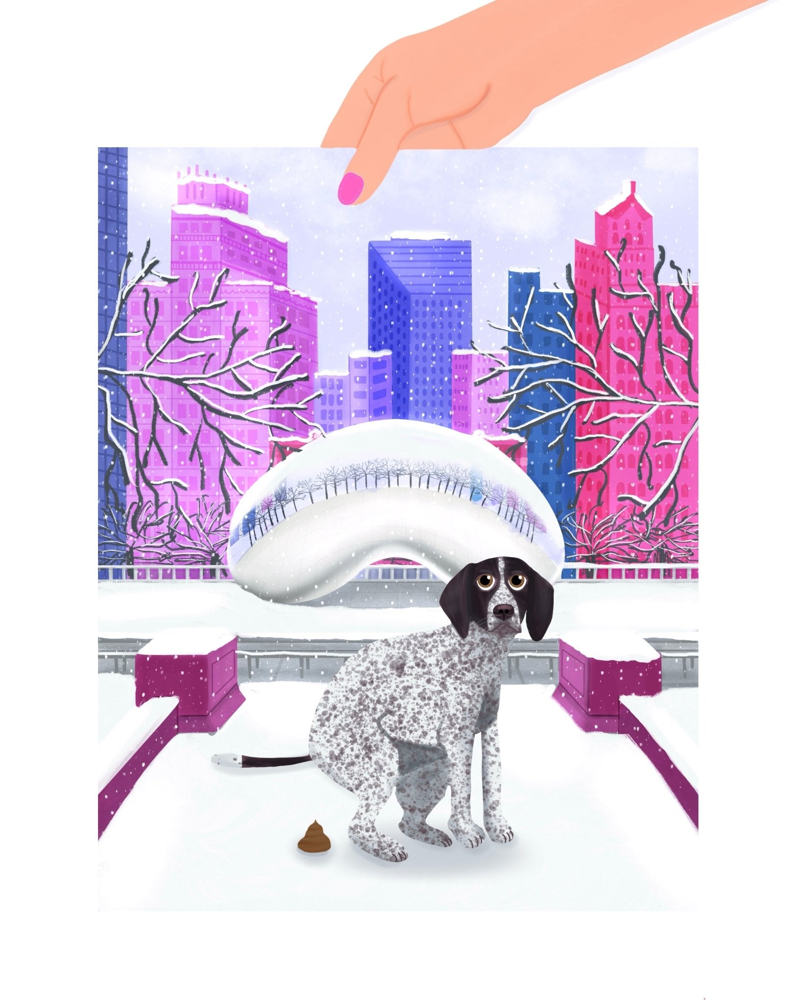 Chicago Dogs - O.G.: The Bean (Winter edition) - Giordanelli Art