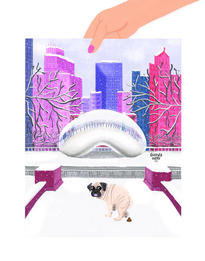 Chicago Dogs - O.G.: The Bean (Winter edition) - Giordanelli Art