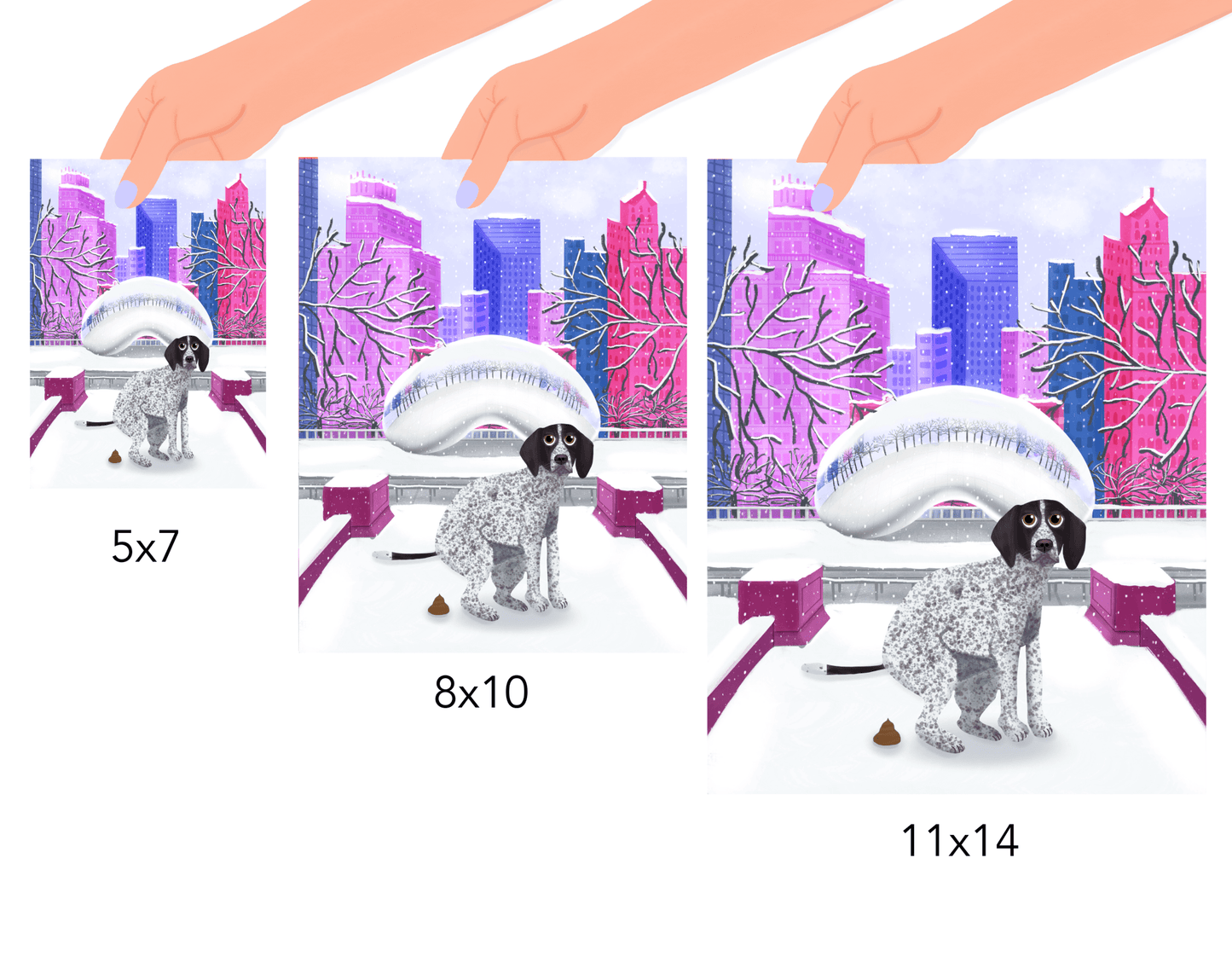 Chicago Dogs - O.G.: The Bean (Winter edition) - Giordanelli Art