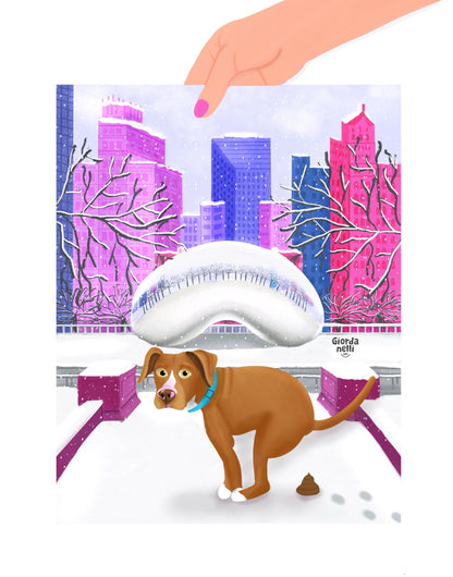 Chicago Dogs - O.G.: The Bean (Winter edition) - Giordanelli Art