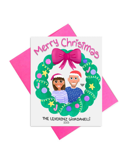 Christmas Custom Duo Illustration Bundle (1 Print + 5 Cards) - LIMITED EDITION - Giordanelli Art
