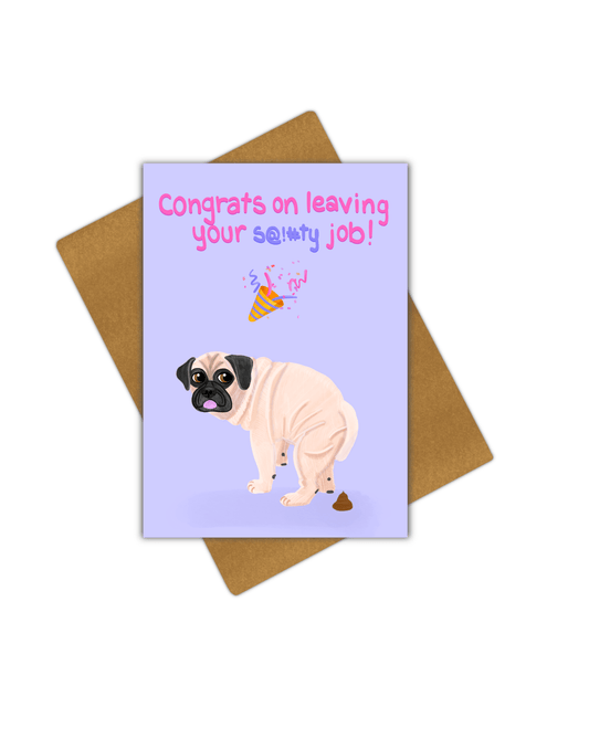 Congrats on Quitting Greeting Card - Giordanelli Art