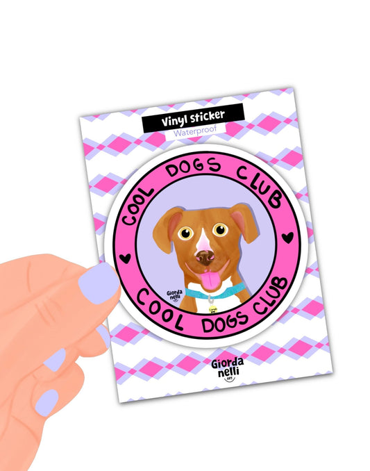 Cool Dogs Club Sticker - Giordanelli Art