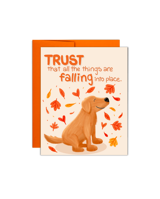 Falling Into Place Card - Giordanelli Art