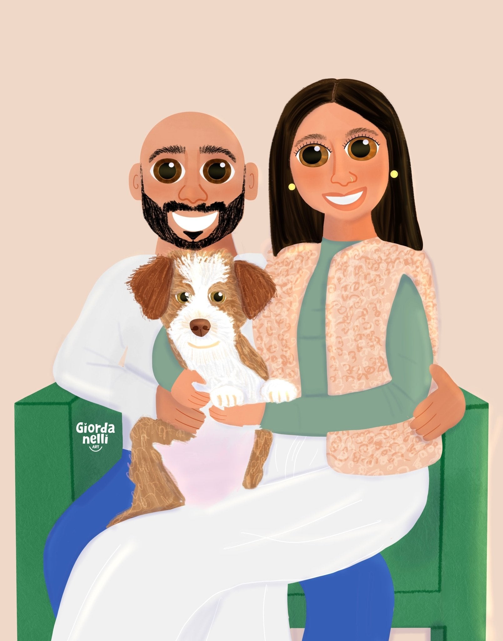 Family Illustration - Giordanelli Art