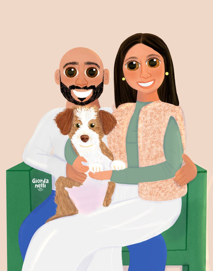 Family Illustration - Giordanelli Art