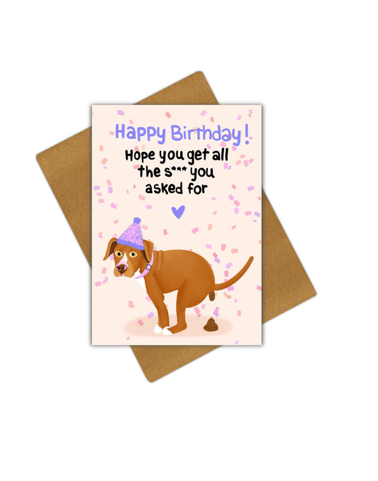 Happy Birthday Greeting Card - Giordanelli Art