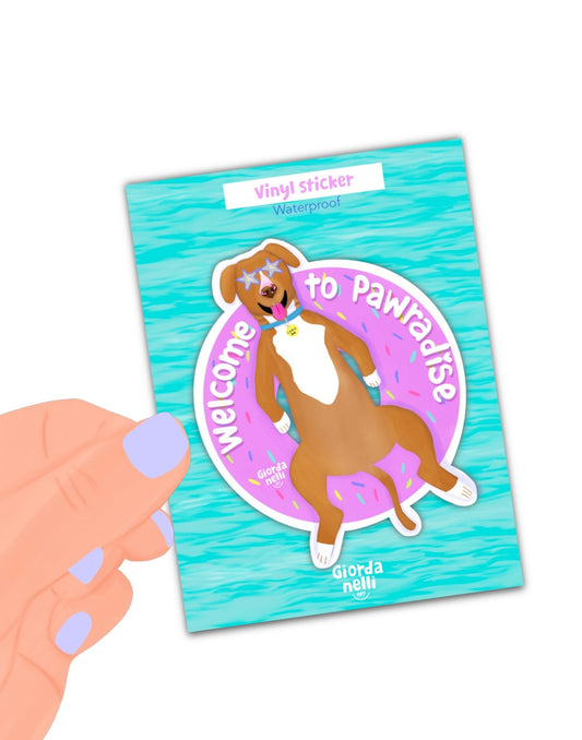 Pawradise Sticker - Giordanelli Art