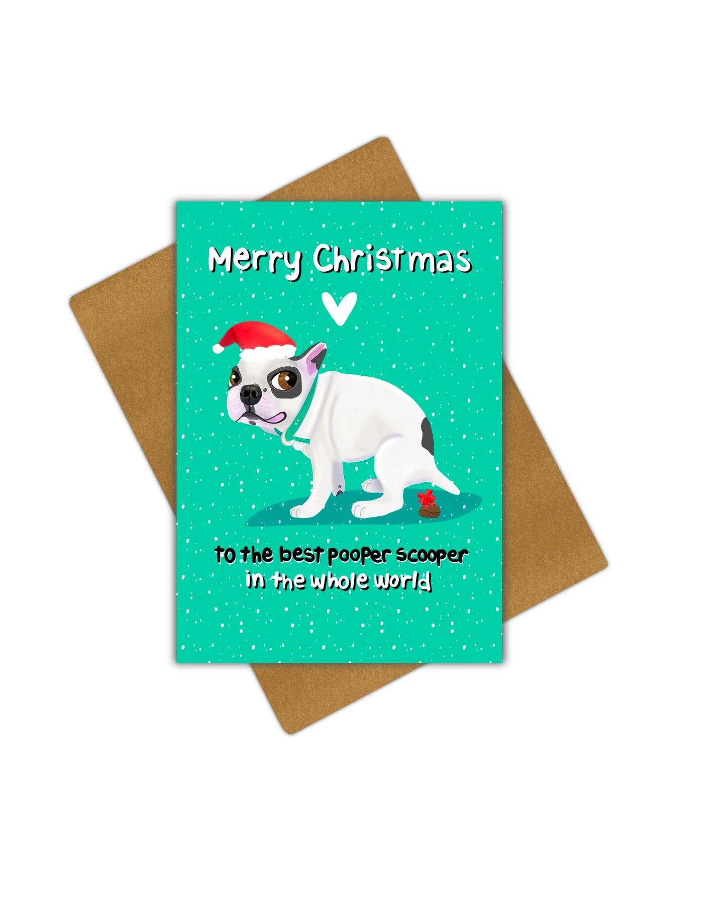 Pooper Scooper Christmas Card - Large - Giordanelli Art