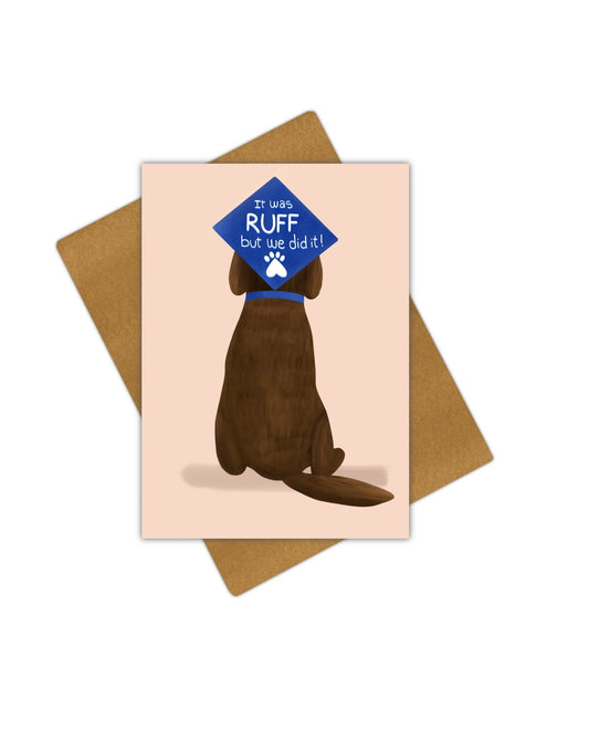 RUFF Greeting Card - Giordanelli Art