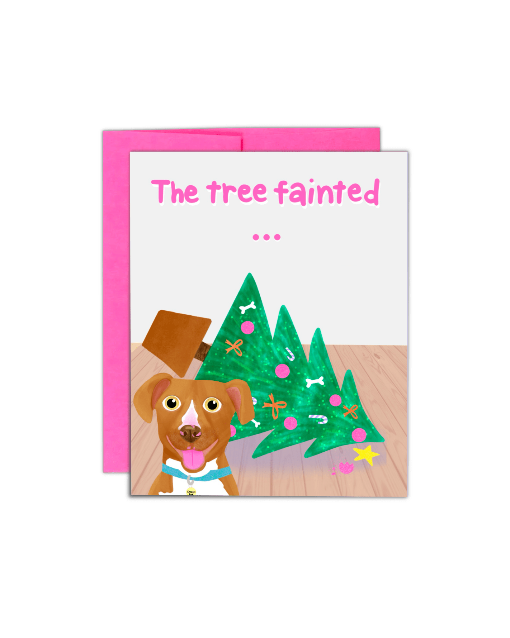 Tree fainted Christmas Card - Giordanelli Art