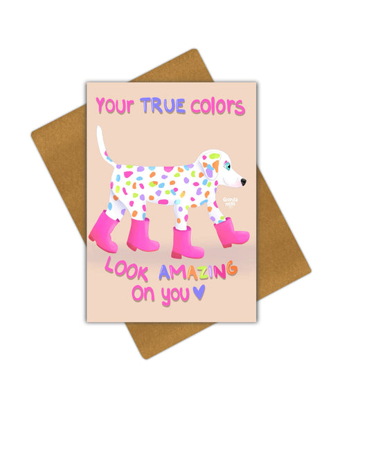 True Colors Greeting Card - Giordanelli Art